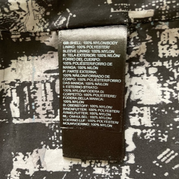 The North Face Grey Nylon Polyester Windbreak Waterproof Hood Parka Jacket Sz L - Picture 11 of 16